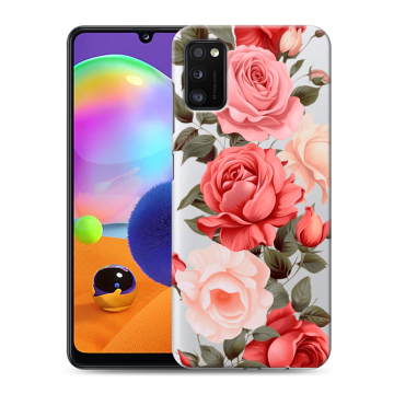 Силиконовый чехол на Samsung Galaxy A41 с принтом Розы Силиконовый чехол на Samsung Galaxy A41 с принтом Розы