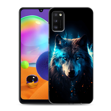 Силиконовый чехол на Samsung Galaxy A41 с принтом Волк ночной Силиконовый чехол на Samsung Galaxy A41 с принтом Волк ночной