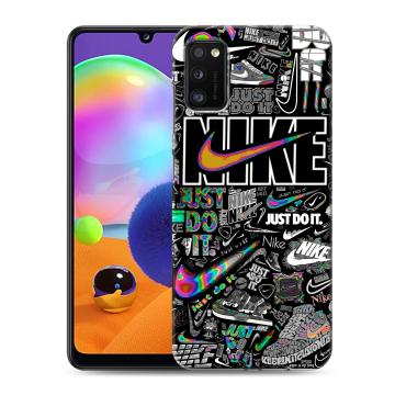 Силиконовый чехол на Samsung Galaxy A41 с принтом Найк