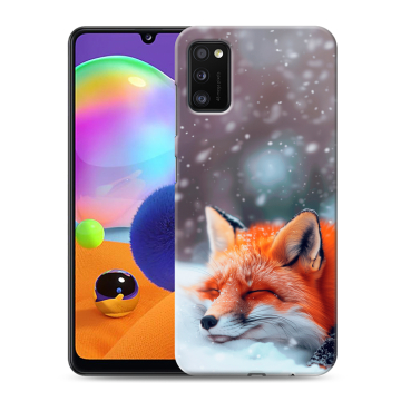 Силиконовый чехол на Samsung Galaxy A41 с принтом лиса Силиконовый чехол на Samsung Galaxy A41 с принтом лиса