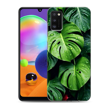Силиконовый чехол на Samsung Galaxy A41 с принтом Листья Силиконовый чехол на Samsung Galaxy A41 с принтом Листья