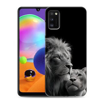 Силиконовый чехол на Samsung Galaxy A41 с принтом Лев кошки Силиконовый чехол на Samsung Galaxy A41 с принтом Лев кошки
