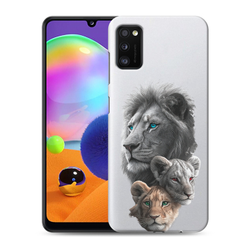 Силиконовый чехол на Samsung Galaxy A41 с принтом Львы Силиконовый чехол на Samsung Galaxy A41 с принтом Львы