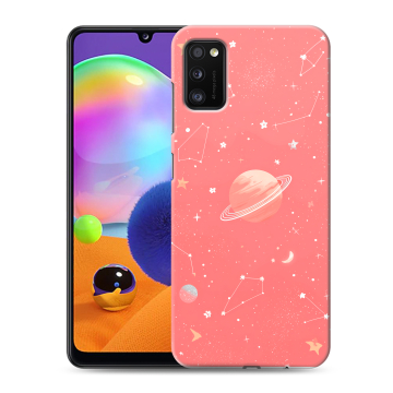 Силиконовый чехол на Samsung Galaxy A41 с принтом Розовый космос Силиконовый чехол на Samsung Galaxy A41 с принтом Розовый космос