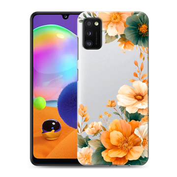 Силиконовый чехол на Samsung Galaxy A41 с принтом Цветы принт Силиконовый чехол на Samsung Galaxy A41 с принтом Цветы принт