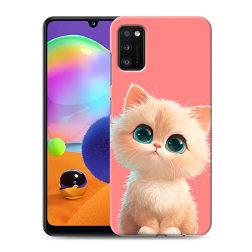 Силиконовый чехол на Samsung Galaxy A41 с принтом Розовый котенок Силиконовый чехол на Samsung Galaxy A41 с принтом Розовый котенок
