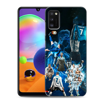 Силиконовый чехол на Samsung Galaxy A41 с принтом Реал Роналдо