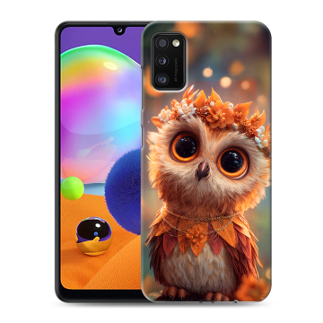 Силиконовый чехол на Samsung Galaxy A41 с принтом Милая сова Силиконовый чехол на Samsung Galaxy A41 с принтом Милая сова