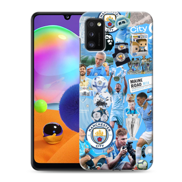 Силиконовый чехол на Samsung Galaxy A41 с принтом Man City Манчестер Сити Силиконовый чехол на Samsung Galaxy A41 с принтом Man City Манчестер Сити