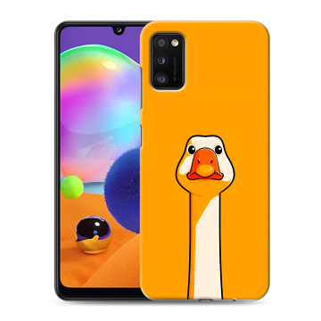 Силиконовый чехол на Samsung Galaxy A41 с принтом Смешная утка Силиконовый чехол на Samsung Galaxy A41 с принтом Смешная утка