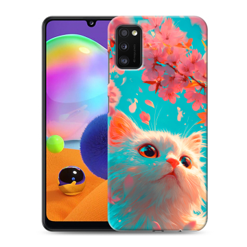 Силиконовый чехол на Samsung Galaxy A41 с принтом Красивый кот Силиконовый чехол на Samsung Galaxy A41 с принтом Красивый кот