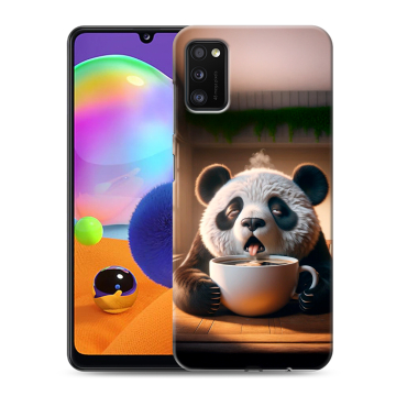 Силиконовый чехол на Samsung Galaxy A41 с принтом смешная панда Силиконовый чехол на Samsung Galaxy A41 с принтом смешная панда