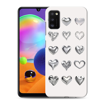 Силиконовый чехол на Samsung Galaxy A41 с принтом Y2K сердечки Силиконовый чехол на Samsung Galaxy A41 с принтом Y2K сердечки