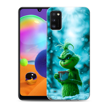 Силиконовый чехол на Samsung Galaxy A41 с принтом Новый год гринч Силиконовый чехол на Samsung Galaxy A41 с принтом Новый год гринч