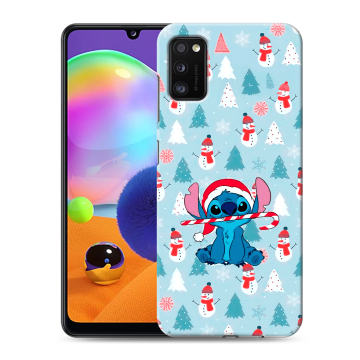 Силиконовый чехол на Samsung Galaxy A41 с принтом Стич Новый год Силиконовый чехол на Samsung Galaxy A41 с принтом Стич Новый год