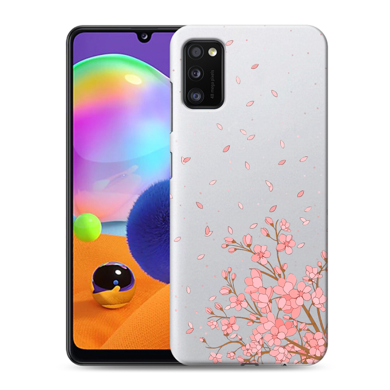 Силиконовый чехол на Samsung Galaxy A41 с принтом Ветка сакуры Силиконовый чехол на Samsung Galaxy A41 с принтом Ветка сакуры