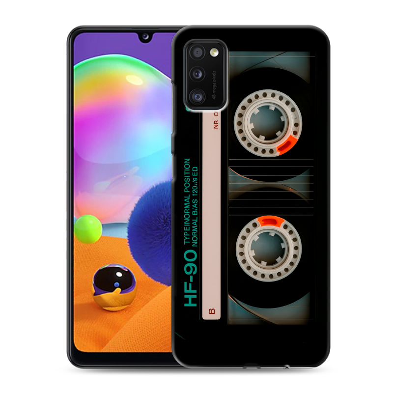 Силиконовый противоударный чехол на Samsung Galaxy A41 с принтом Кассета Силиконовый противоударный чехол на Samsung Galaxy A41 с принтом Кассета