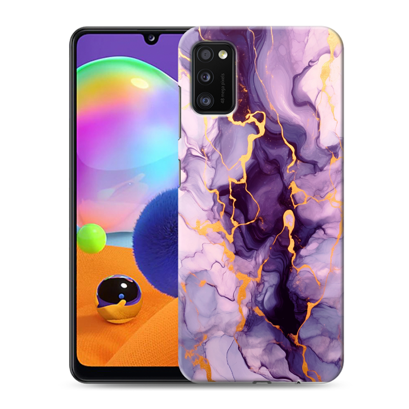 Силиконовый противоударный чехол на Samsung Galaxy A41 с принтом Мрамор Силиконовый противоударный чехол на Samsung Galaxy A41 с принтом Мрамор