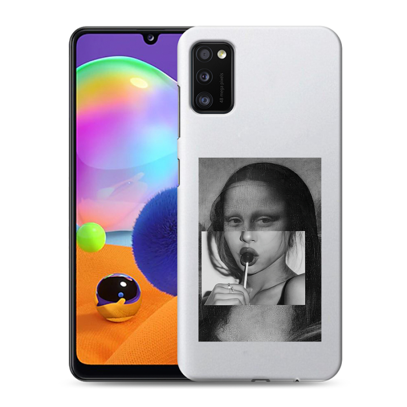 Силиконовый противоударный чехол на Samsung Galaxy A41 с принтом Мона Лиза Силиконовый противоударный чехол на Samsung Galaxy A41 с принтом Мона Лиза