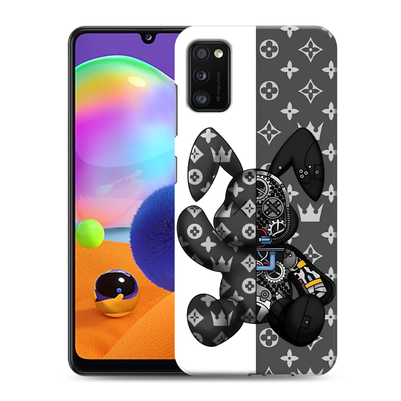 Силиконовый противоударный чехол на Samsung Galaxy A41 с принтом Луи робот Силиконовый противоударный чехол на Samsung Galaxy A41 с принтом Луи робот