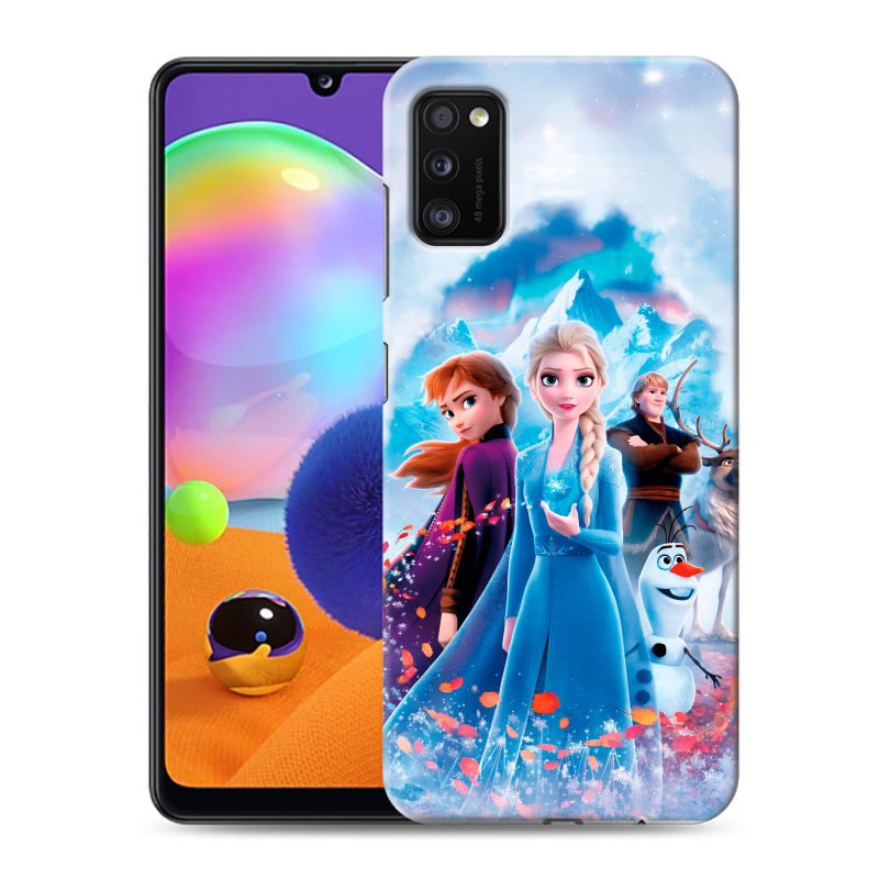 Силиконовый чехол на Samsung Galaxy A41 с принтом Холодное сердце Frozen Силиконовый чехол на Samsung Galaxy A41 с принтом Холодное сердце Frozen
