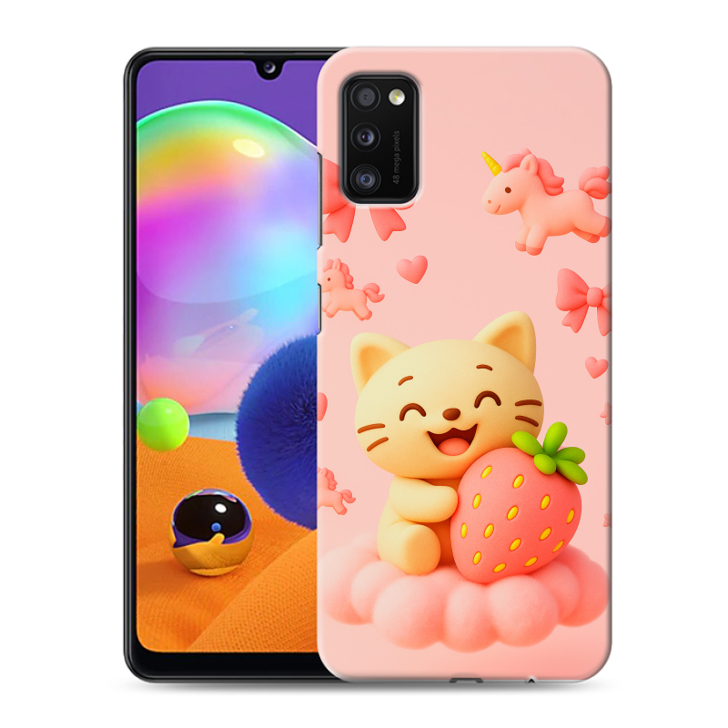 Силиконовый противоударный чехол на Samsung Galaxy A41 с принтом для девочек Силиконовый противоударный чехол на Samsung Galaxy A41 с принтом для девочек