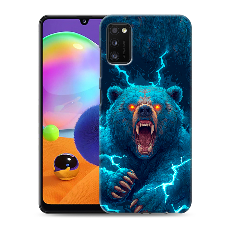 Силиконовый чехол на Samsung Galaxy A41 с принтом Медведь Силиконовый чехол на Samsung Galaxy A41 с принтом Медведь