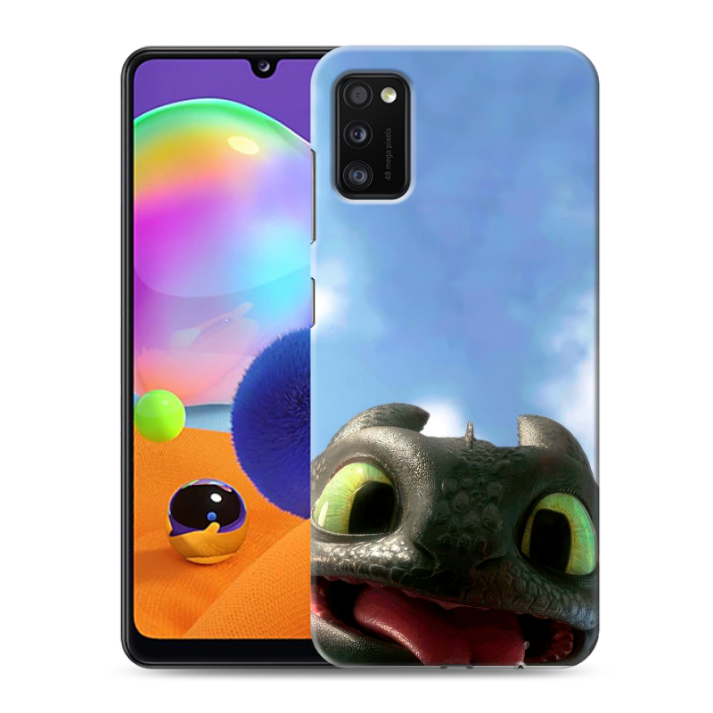 Силиконовый противоударный чехол на Samsung Galaxy A41 с принтом Как приручить дракона Силиконовый противоударный чехол на Samsung Galaxy A41 с принтом Как приручить дракона