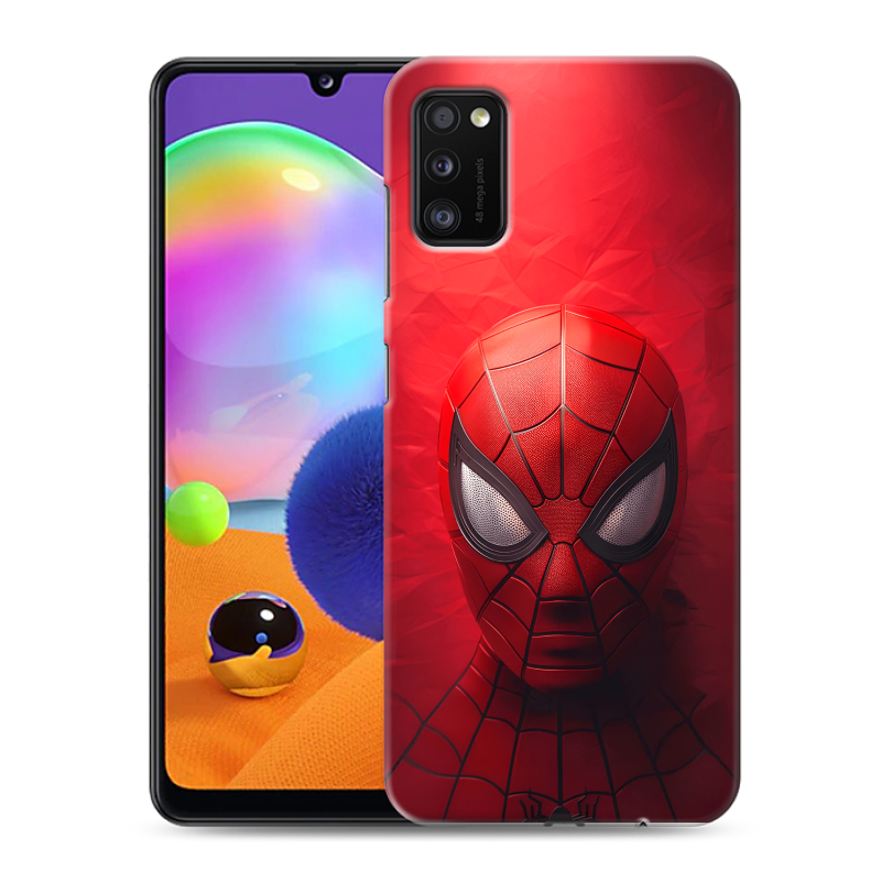 Силиконовый чехол на Samsung Galaxy A41 с принтом Spiderman Человек паук Силиконовый чехол на Samsung Galaxy A41 с принтом Spiderman Человек паук