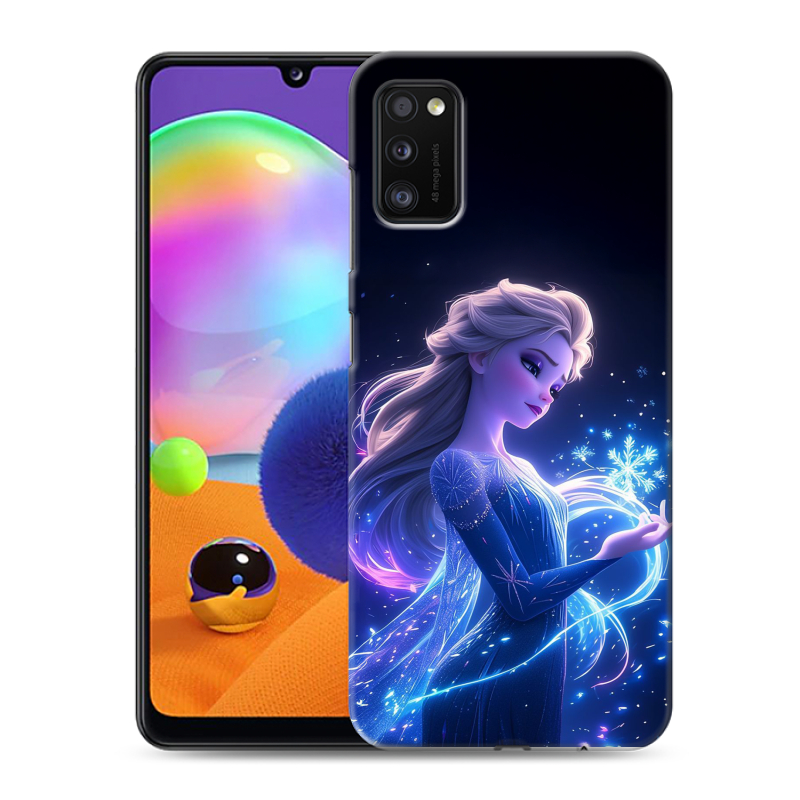 Силиконовый чехол на Samsung Galaxy A41 с принтом Холодное сердце Frozen Силиконовый чехол на Samsung Galaxy A41 с принтом Холодное сердце Frozen