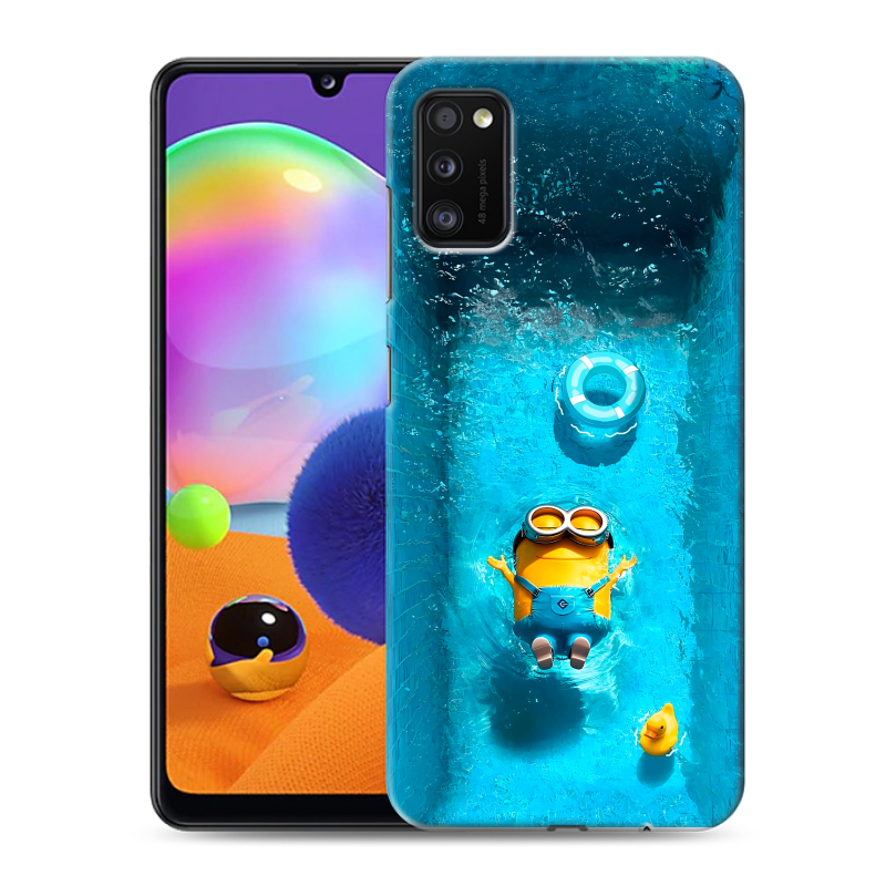 Силиконовый чехол на Samsung Galaxy A41 с принтом Миньоны Силиконовый чехол на Samsung Galaxy A41 с принтом Миньоны