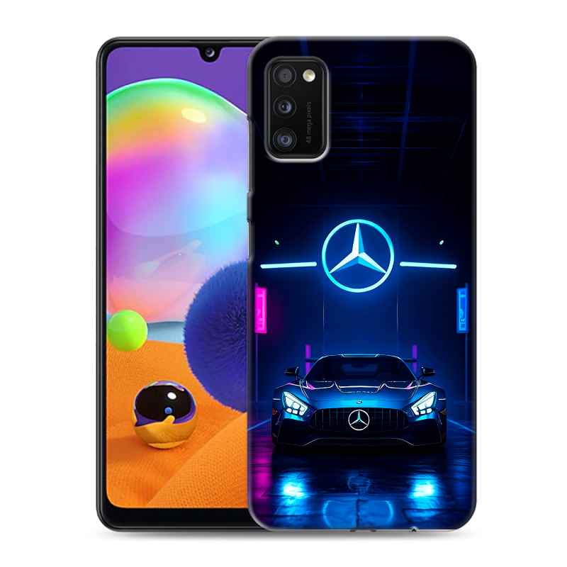 Силиконовый противоударный чехол на Samsung Galaxy A41 с принтом Mercedes Мерседес Силиконовый противоударный чехол на Samsung Galaxy A41 с принтом Mercedes Мерседес