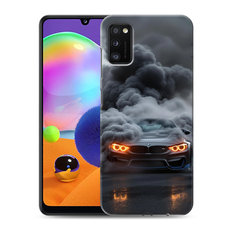 Силиконовый чехол на Samsung Galaxy A41 с принтом BMW БМВ Силиконовый чехол на Samsung Galaxy A41 с принтом BMW БМВ