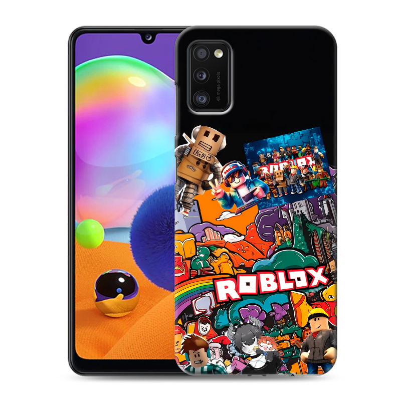 Силиконовый противоударный чехол на Samsung Galaxy A41 с принтом Roblox Роблокс Силиконовый противоударный чехол на Samsung Galaxy A41 с принтом Roblox Роблокс