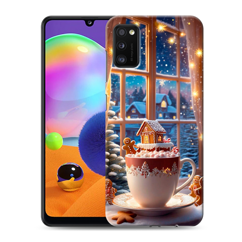 Силиконовый чехол на Samsung Galaxy A41 с принтом Новый год Силиконовый чехол на Samsung Galaxy A41 с принтом Новый год