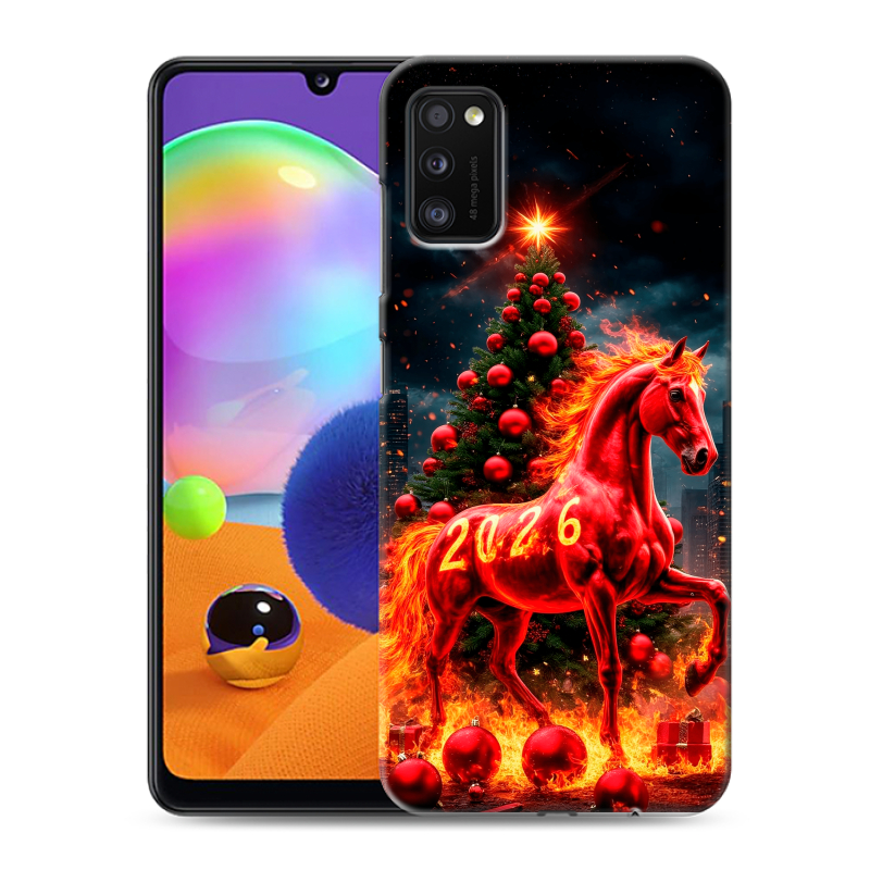 Силиконовый чехол на Samsung Galaxy A41 с принтом Новый год Силиконовый чехол на Samsung Galaxy A41 с принтом Новый год