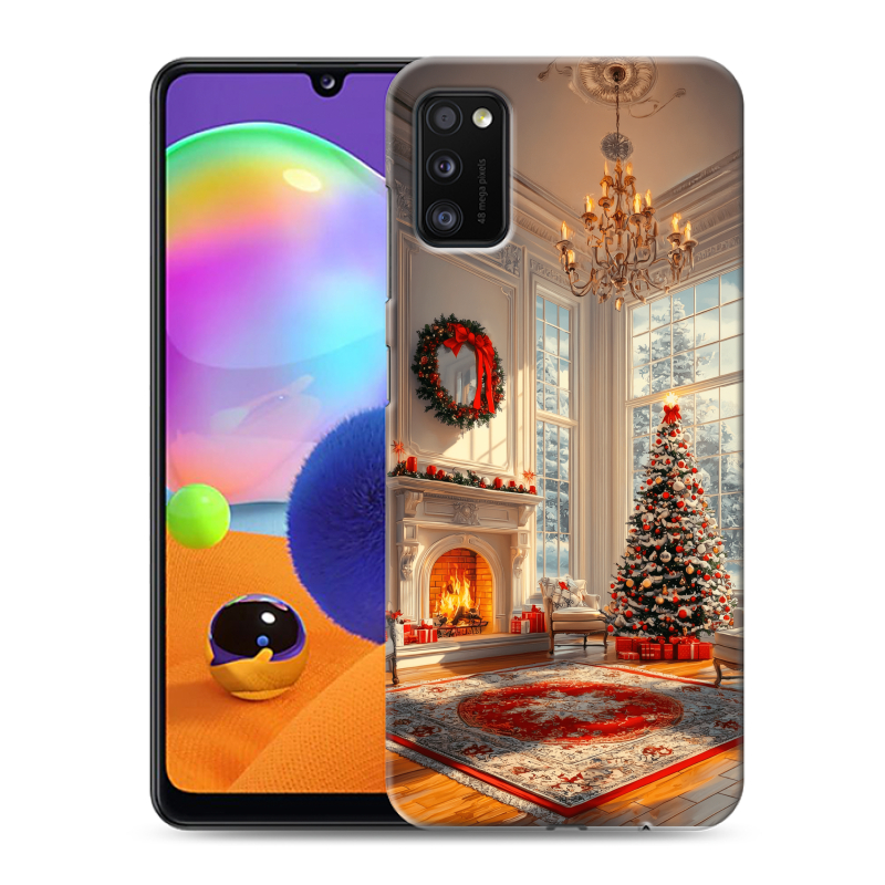 Силиконовый чехол на Samsung Galaxy A41 с принтом Новый год Силиконовый чехол на Samsung Galaxy A41 с принтом Новый год