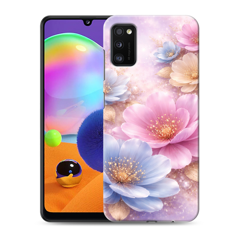 Силиконовый противоударный чехол на Samsung Galaxy A41 с принтом женский Силиконовый противоударный чехол на Samsung Galaxy A41 с принтом женский
