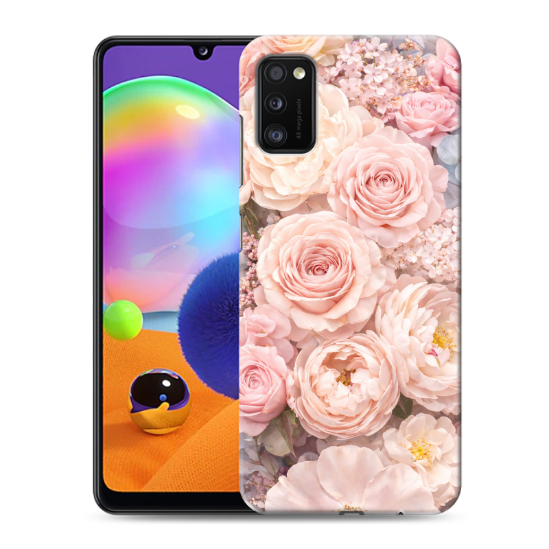 Силиконовый противоударный чехол на Samsung Galaxy A41 с принтом женский Силиконовый противоударный чехол на Samsung Galaxy A41 с принтом женский
