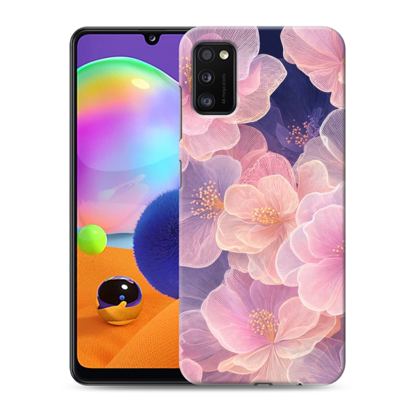 Силиконовый противоударный чехол на Samsung Galaxy A41 с принтом женский Силиконовый противоударный чехол на Samsung Galaxy A41 с принтом женский