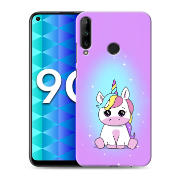 Силиконовый чехол на Huawei Honor 9C с принтом Единорог Силиконовый чехол на Huawei Honor 9C с принтом Единорог