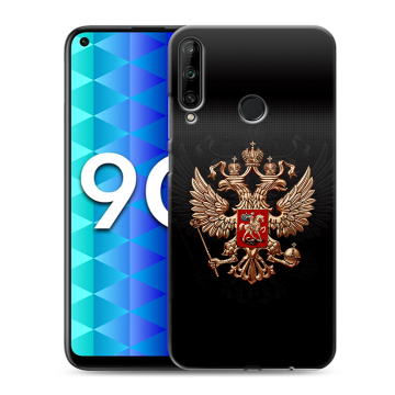 Силиконовый чехол на Huawei Honor 9C с принтом Герб России Силиконовый чехол на Huawei Honor 9C с принтом Герб России