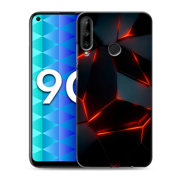 Силиконовый чехол на Huawei Honor 9C с принтом Яркие абстракции Силиконовый чехол на Huawei Honor 9C с принтом Яркие абстракции