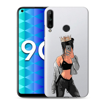 Силиконовый чехол на Huawei Honor 9C с принтом Женские принты Силиконовый чехол на Huawei Honor 9C с принтом Женские принты