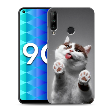 Силиконовый чехол на Huawei Honor 9C с принтом Коты Силиконовый чехол на Huawei Honor 9C с принтом Коты