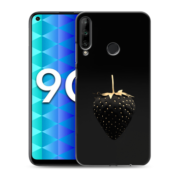 Силиконовый чехол на Huawei Honor 9C с принтом Черная клубника Силиконовый чехол на Huawei Honor 9C с принтом Черная клубника