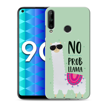Силиконовый чехол на Huawei Honor 9C с принтом Лама Силиконовый чехол на Huawei Honor 9C с принтом Лама