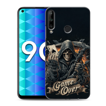 Силиконовый чехол на Huawei Honor 9C с принтом Скелет карты Силиконовый чехол на Huawei Honor 9C с принтом Скелет карты