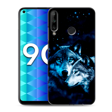 Силиконовый чехол на Huawei Honor 9C с принтом Волки Силиконовый чехол на Huawei Honor 9C с принтом Волки