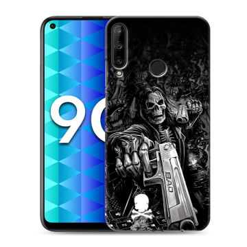Силиконовый чехол на Huawei Honor 9C с принтом Скелет Силиконовый чехол на Huawei Honor 9C с принтом Скелет